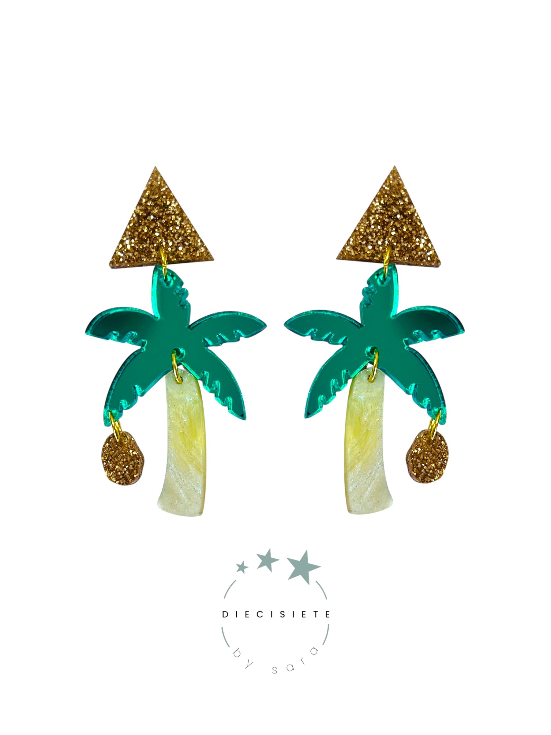 Pendientes Palmera y su Coco