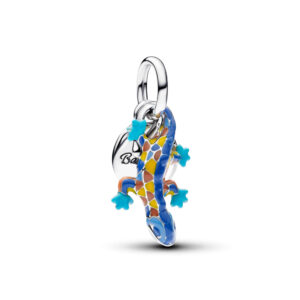 Charm Colgante Doble Salamandra y Etiqueta Redonda Grabable 794916C01