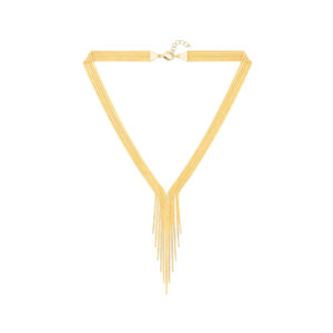 Collar Acero Dorado Cascada