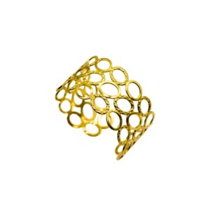 Pulsera Acero Dorado Aros