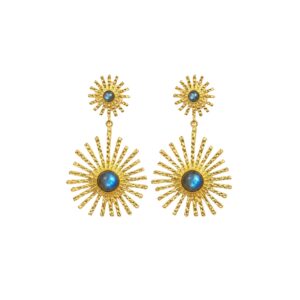 Pendientes Bronce Gran Sol Labradorita