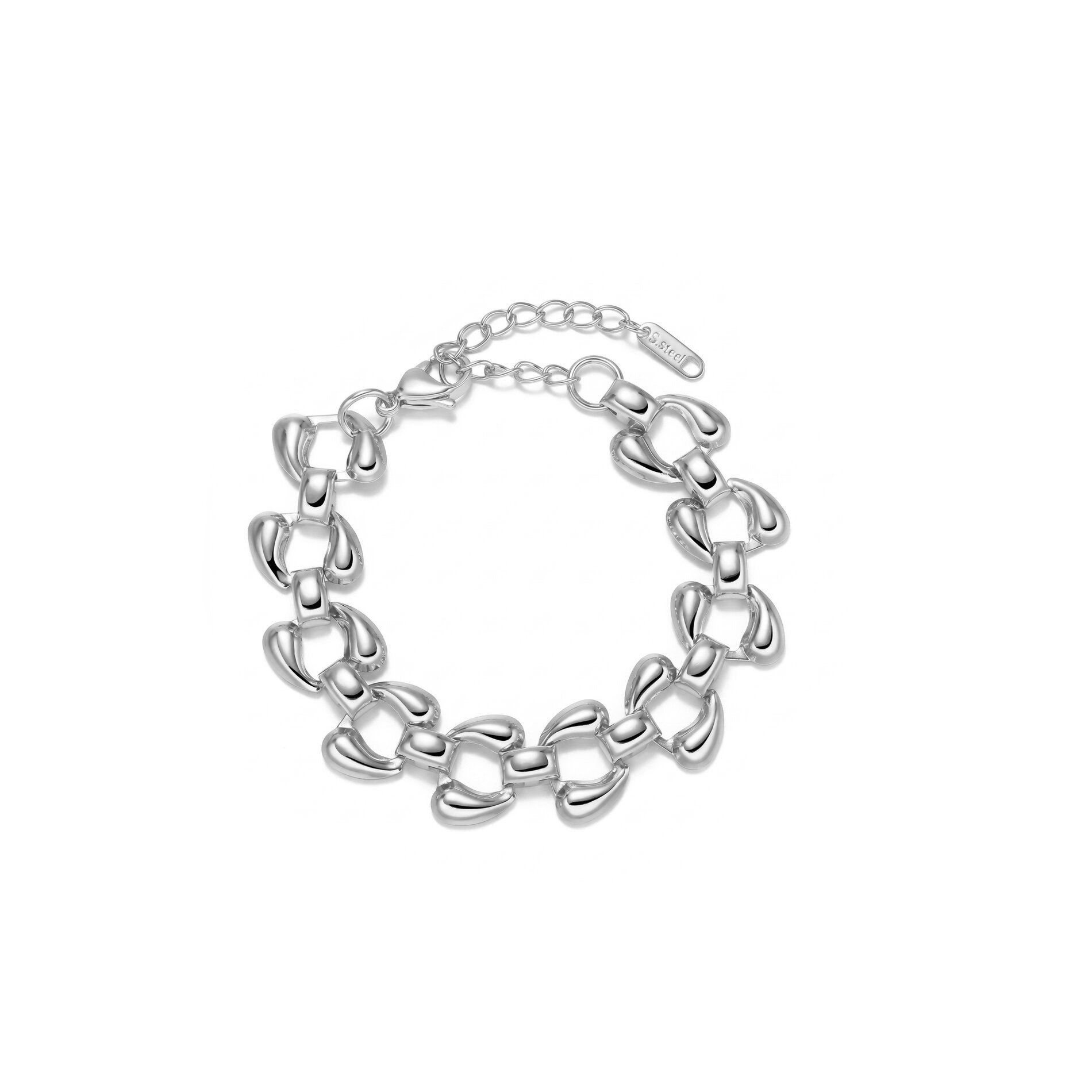 Pulsera Acero 316l Dorado Eslabón