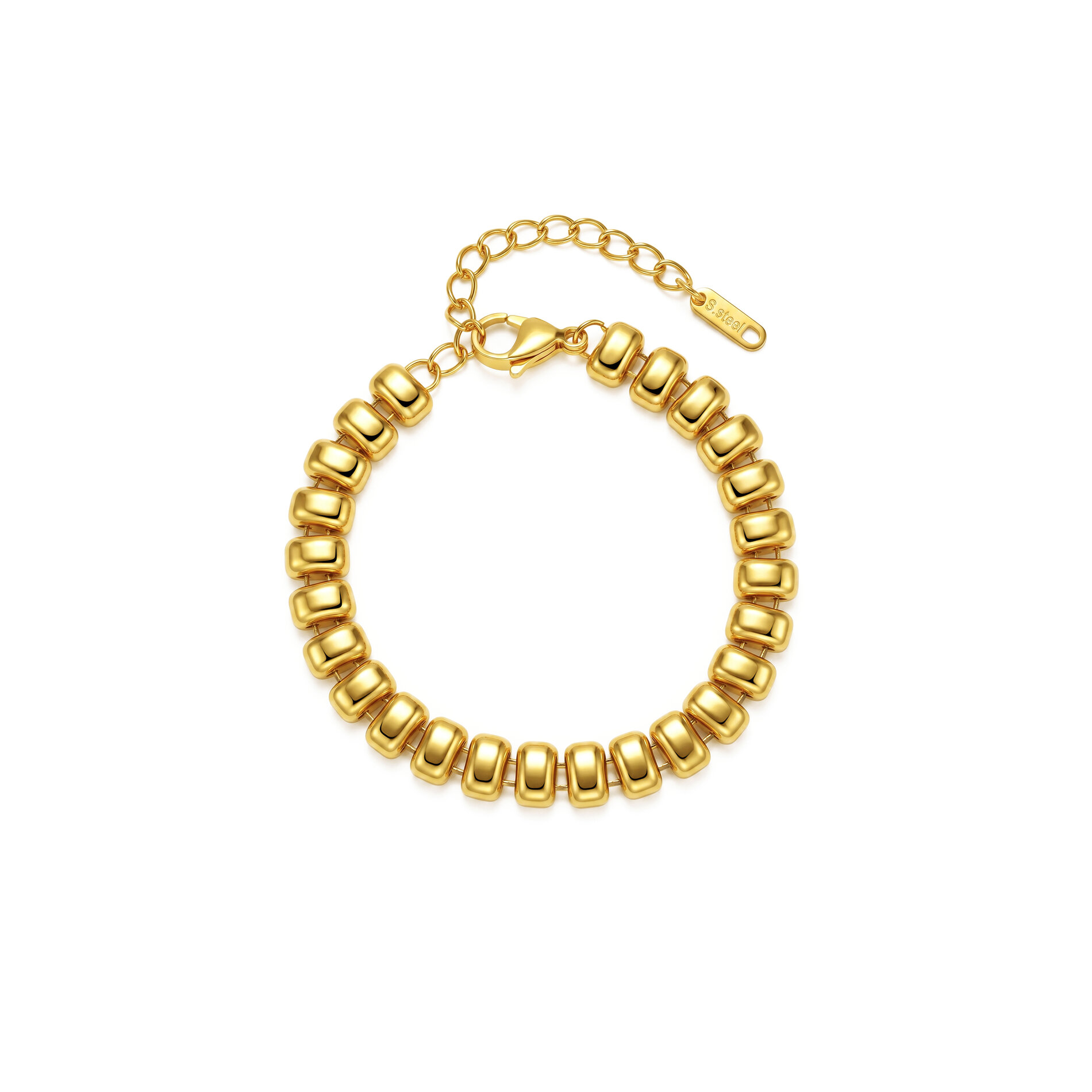 Pulsera Acero 316l Dorado Lingot