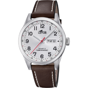 Reloj Lotus Caballero Esfera Blanca Correa Piel 18671/1