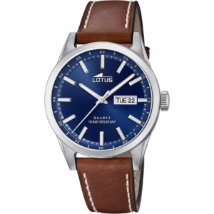 Reloj Lotus Caballero Esfera Blanca Correa Piel 18671/3